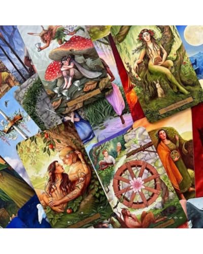 Tarot Witch's Garden (Jardim das Bruxas) Baralho de Cartas Místicas com 78 Peças