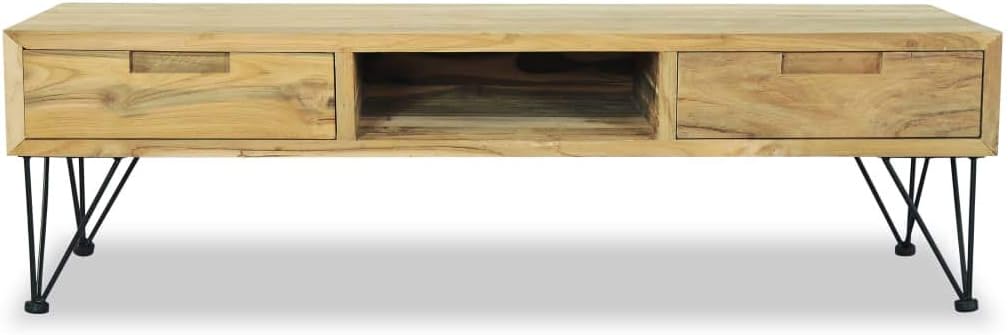 TV Cabinet,Entertainment Cabinet,Media Cabinet,Sideboard,Rustic Stely,Corridor Storage Cabinet,Bedroom Furniture,for Living Room,Bedroom,Lounge,Activity Room,47.2"x13.8"x13.8" Solid Teak