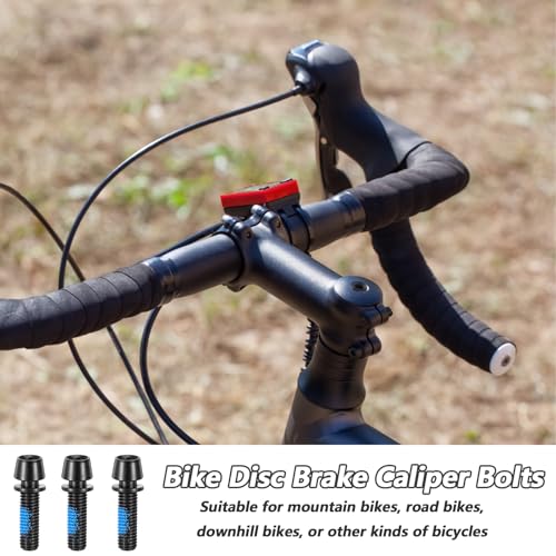 LXUEJIE 12 Pcs Steel M5x18mm Bolts with Washer, Allen Hex Tapered Screw for Bicycle Stem, Bicycle Stem Screws (Black)