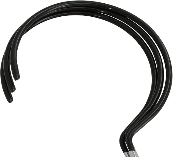 XGNG 3PCS Black Non-Slip Belt Rack Tie Hanging Hooks Closet Accessories Scarf Ring Hangers Scarf Organizer Storage Holders for Ties Scarves Belts Tank Tops Pashminas