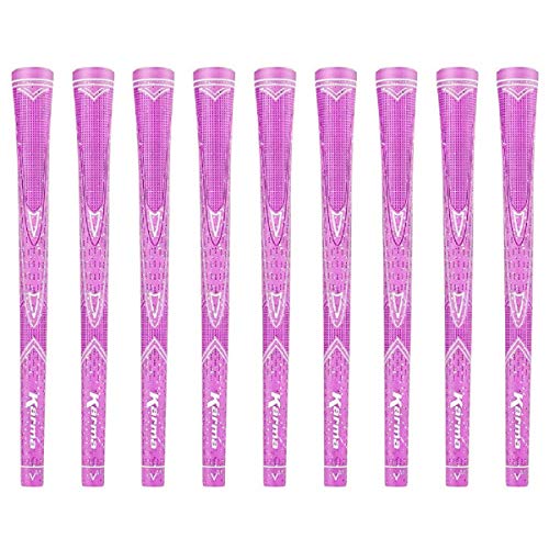 Karma Sparkle Pink Golf Grips for Women (9 Pack)
