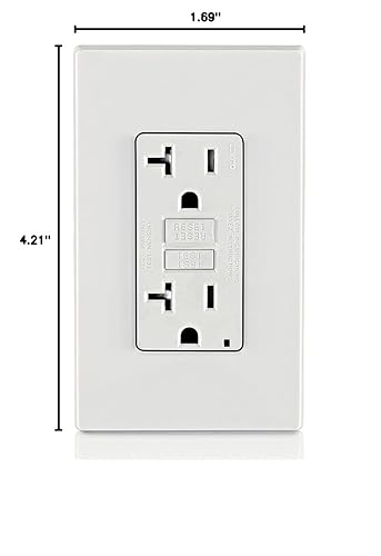Vista 57 de Leviton Combinación GFCI de autoprueba SmartlockPro de 15 A con USB tipo A y tipo C en pared, cargador USB para teléfonos inteligentes y tabletas