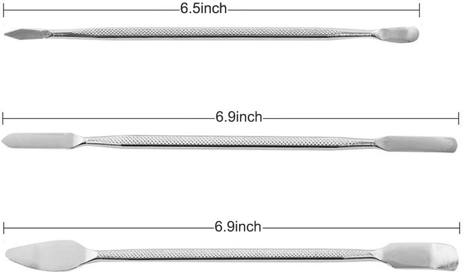 AKTOO 3Pcs Metal Spudger Dual Ends Opening Pry Tools Professional Pry Opening Spudger for Laptop Tablet iPhone ipad Cell Phone Other Mobile Devices