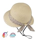 Girls Straw Sun Hat Kids Summer Beach UV Protection Hats Toddler Baby Childrens Little Girl Ages 3 4