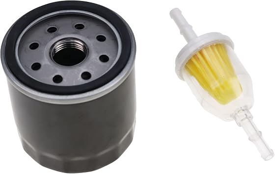 DVPARTS Fuel and Oil Filter Kit AM107423 & AM116304 Compatible with John Deere Equipment
