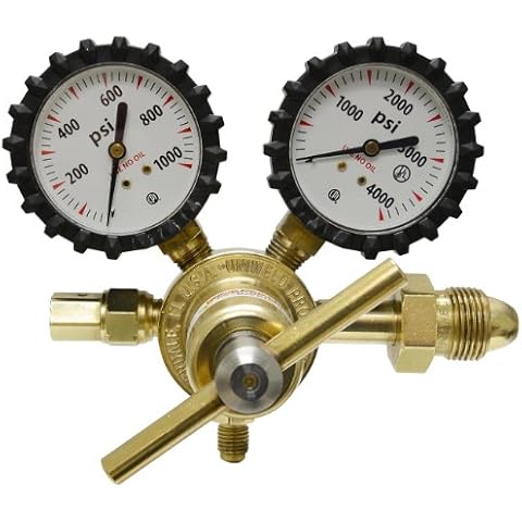 Uniweld RHP800 Nitrogen Regulator with 0-800 psi Delivery Pressure, 2" Cover