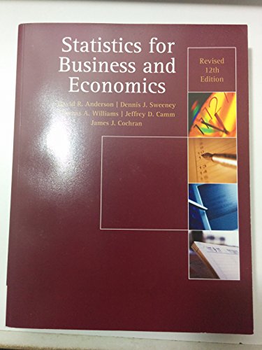Preisvergleich Produktbild Statistics for Business & Economics Revised 12e