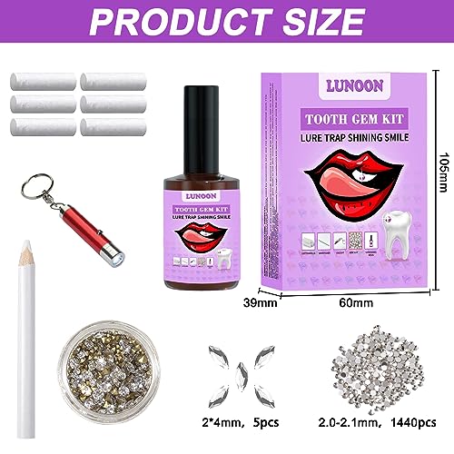 Kit Brillantini per Denti Tooth Gems Kit