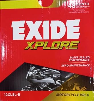 XPLORE (12XL5L-B) Super Sealed Performance Zero Maintenance Two Wheeler Battery- 02