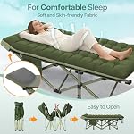 Suteck 32" XXL Folding Camping Cot, 900LBS Heavy Duty Sleeping Cots - Image 3