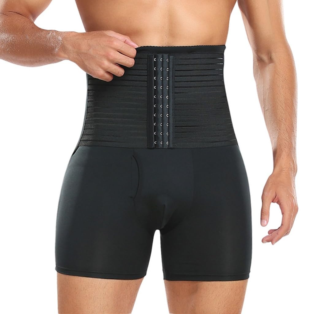 ISCBAFYX Männer Shapewear Bauchkontrolle Shorts Hohe Taille Schlankheitskörper Kompressionsunterwäsche Bauchgürtel