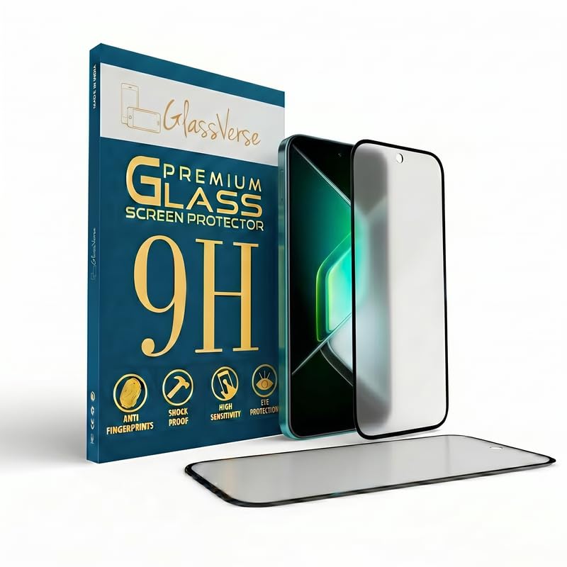 Image of GlassVerse Matte Tempered Glass for Infinix GT 30 Pro 5G | Anti Glare, Smooth Touch Screen Protector, 9H Hardness, Edge to Edge, Case Friendly, Hassle-less Installation Kit Included. (Pack of 1)