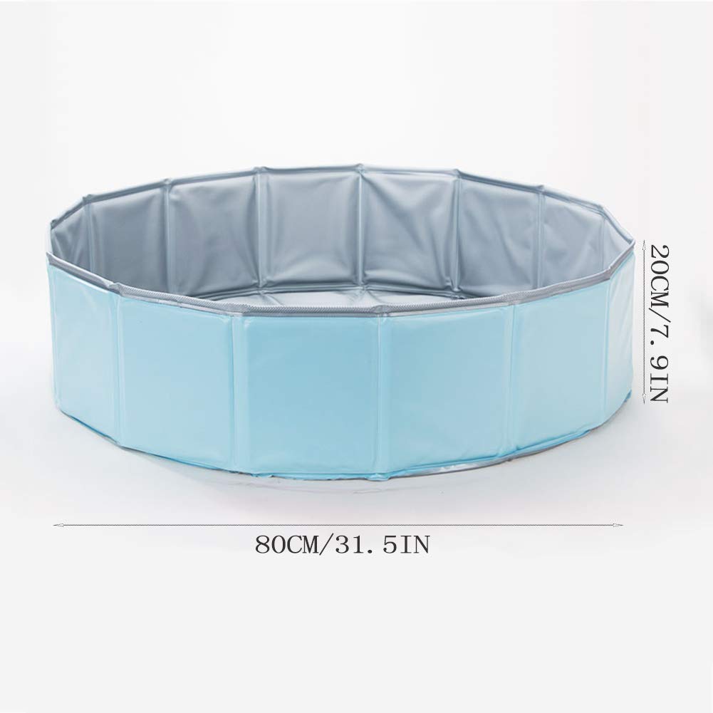Piscine Pliable pour Animaux De Compagnie Pataugeoire pour Chiens Piscine pour Chien Baignoire pour Chats Piscine Pliante pour Enfants pour Extérieur Intérieur