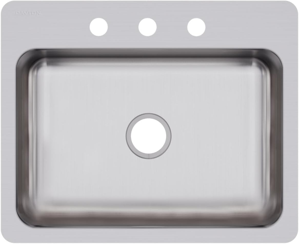 Elkay DSESR127223 Dayton Single Bowl Dual Mount Stainless Steel Sink