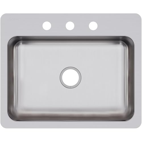 Elkay DSESR127223 Dayton Single Bowl Dual Mount Stainless Steel Sink