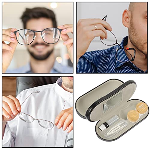 Lurrose 1 Conjunto Caso De Óculos De Dupla Finalidade 2 Em 1 Estojo De De Óculos Armazenamento De Óc