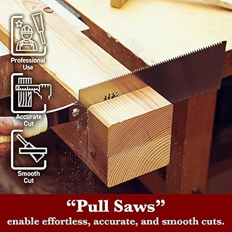 SUIZAN Ryoba Double Edge Saw 9.5 Assembly ver - Professional Japanese Pullsaw Handsaw Woodworking Tools