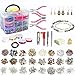 Produktbild Jolitac Schmuck Basteln Schmuckherstellung Reparatur Zubehör Set, über 1200 Teile mit Perlen, Buchstaben und 3 Schichte Kasten, Halskette Armband Ohrringe Anhänger Kit, Geschenk für Mädchen, Frauen