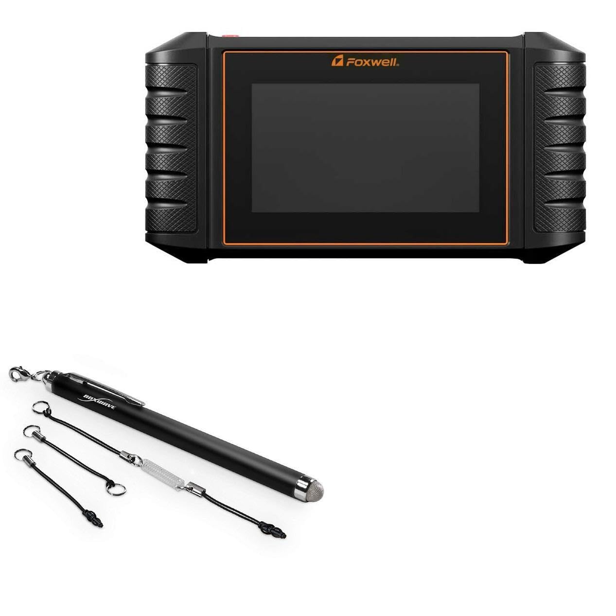 BoxWave Stylus Pen Compatible with Foxwell i53BT - EverTouch Capacitive Stylus, Fiber Tip Capacitive Stylus Pen - Jet Black