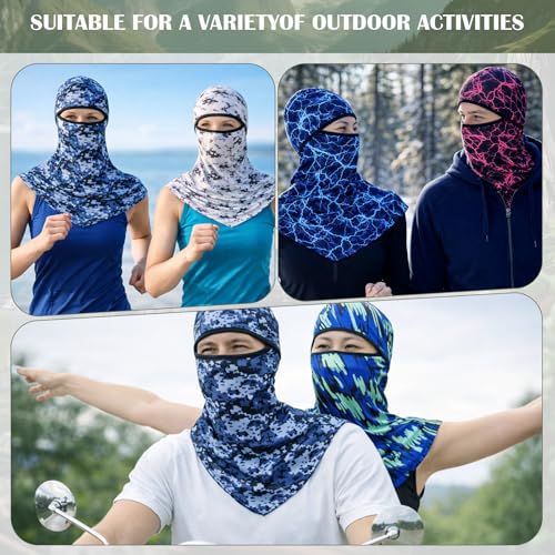 Image of Balaclava Full Face Masks Summer Balaclava Long Face and Neck Cover Breathable Sun Protection for Men Women