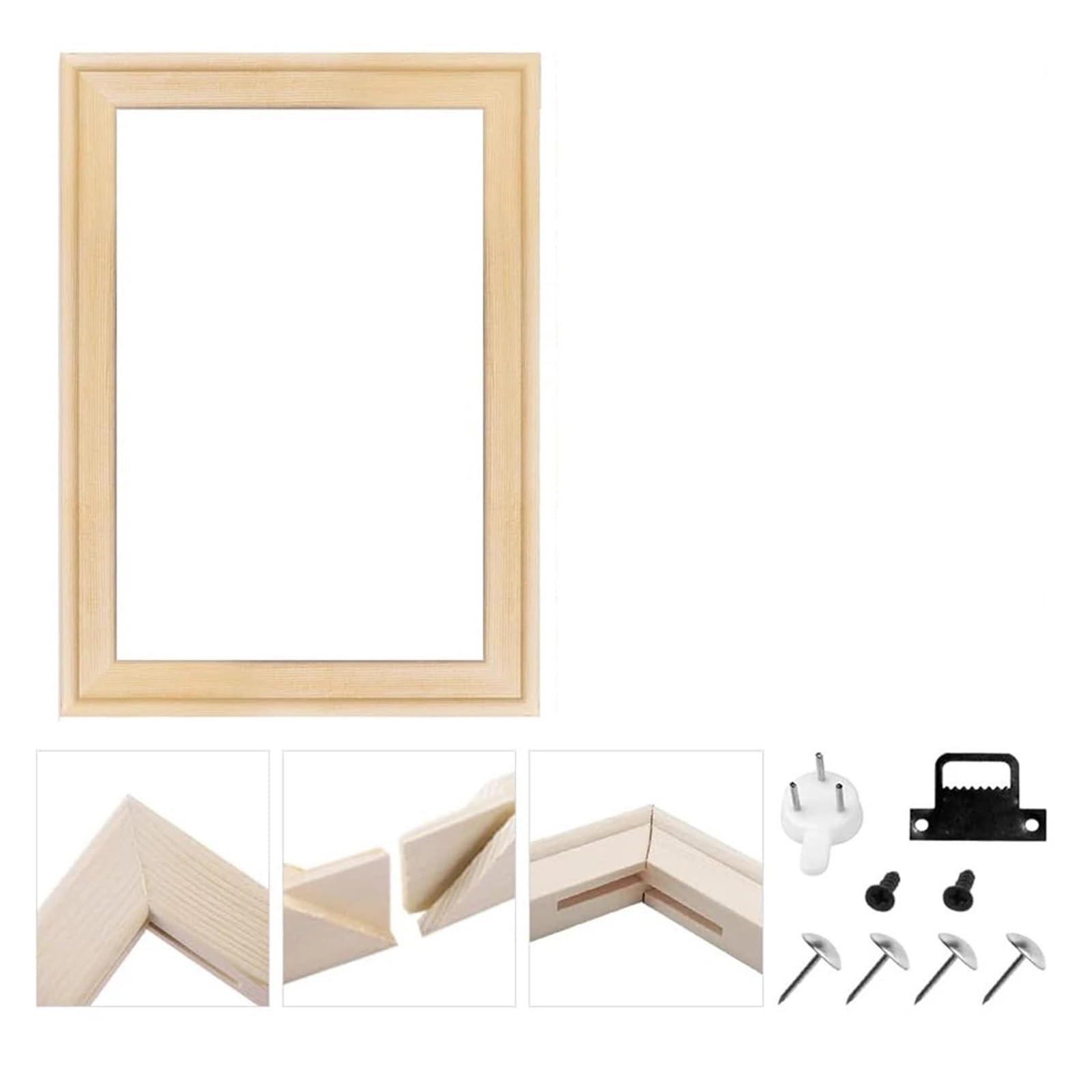 Amazon.co.jp: DIY 木製キャンバスストレッチャーバー、取り外し