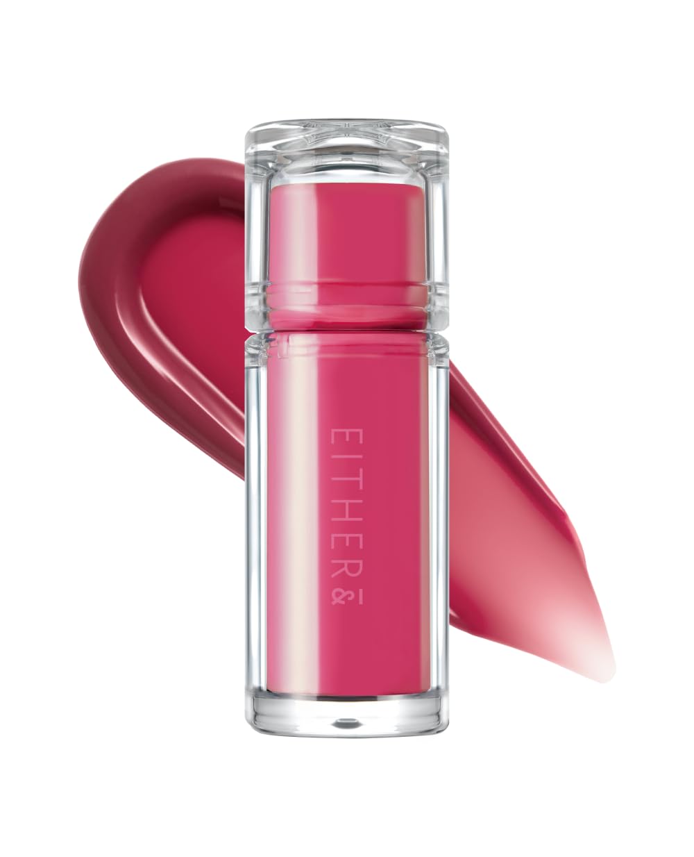 EITHER& Dewy Syrup Tint 08 – Cherrology | Vibrant & Fresh Color Lip Tint, All-Day Juicy Glow, Smudge-Proof, Hydrating, Long-Lasting, Non-Sticky Formula (4.3g)