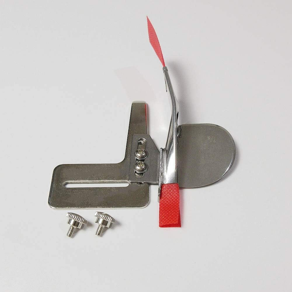 Single Fold Bias Binder for Juki Mcs-1500 Cover Lock Coverstitch Sewing Machine (Tape Cut- Finish Size：1/2"-1/4")
