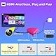 Damcoola TV-Tanzmatte-Spiel – kabellose elektronische Tanzmatte mit Musik, Plug-and-Play, Tanzmatte für Zwei Personen, für Kinder und Erwachsene geeignet, Geburtstagsgeschenk für Jungen und Mädchen