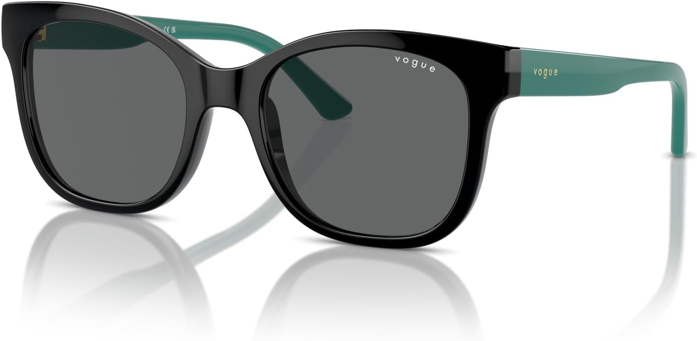 Vogue Eyewear VJ2023 Sunglasses, Black/Dark Grey, 47 mm