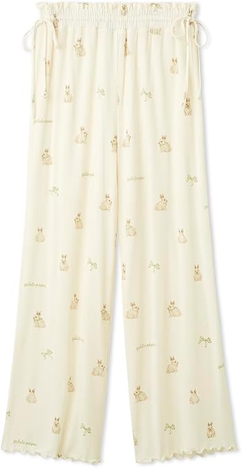 Amazon | [ジェラート ピケ] ラビット柄ロングパンツ PWCP261293
