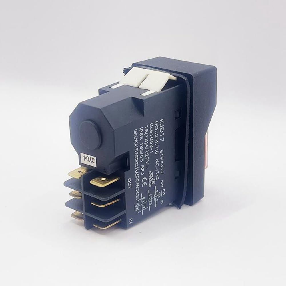 KJD17 - Interruttore a pressione elettromagnetico di avviamento, 6 , 18 A, AC127 V, IP55, impermeabile, facile da usare