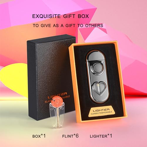 Encendedor recargable de gas butano con diseño elegante miniatura 2