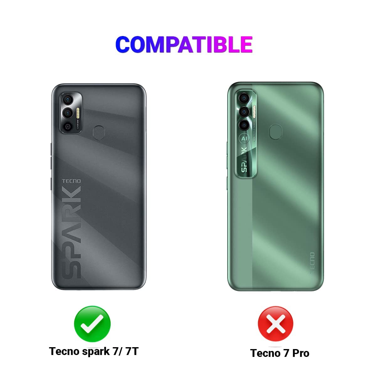 Tecno Spark 7/7T Silicone Case - Blue -2