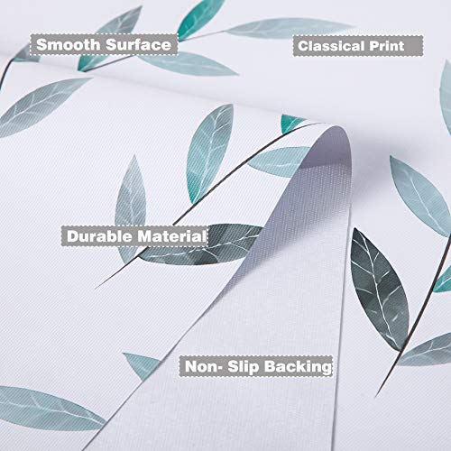 Jadd Rectangle Vinyl Tablecloth 100% Waterproof Oil Proof Stainproof Wipeable Pvc Table Cloth For Outdoor,Camping,Banquet Dining Vinyl Tablecloths - White Leaves, 54 X 78 Inch #TOP3