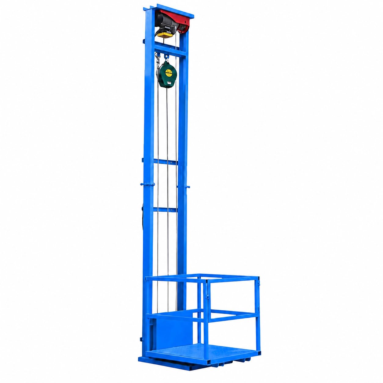 Robuste elektrische Hebebühne, mobiler Lastenheber, verstellbare 2-10 m Höhe für Lager, Dock, Innen- und Außenbereich