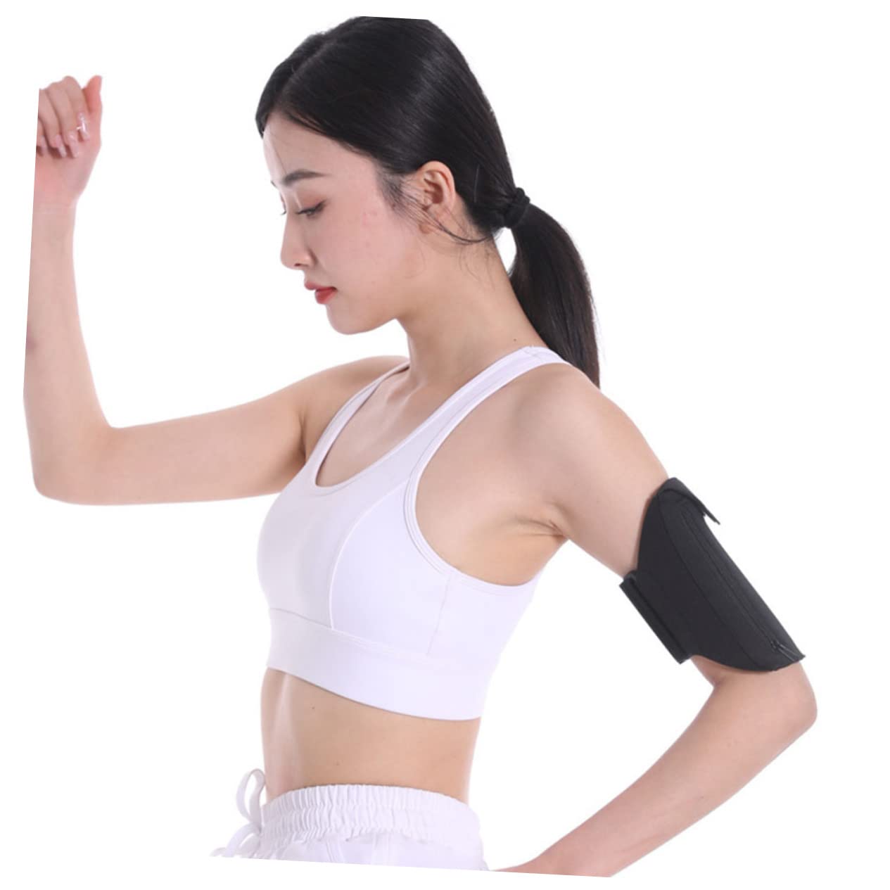 DOITOOL 5pezzi Marsupio Multifunzionale Per Telefonini Braccio Per e Allenamento Resistente e Per Jogging Attività Outdoor Colore Nero