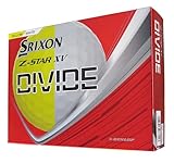 ダンロップゴルフボール SRIXON Z-STAR XV DIVIDE 2025年モデル 1ダース(12個入り) ホワイト/イエロー
