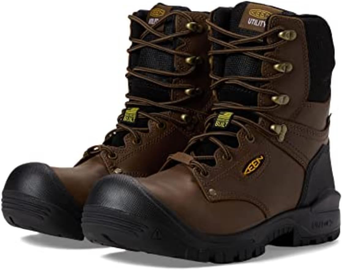 KEEN Utility Men's Independence 8" Leather Waterproof Composite Toe Work Boots - Image 5