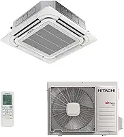 Ar-Condicionado Split Cassete Inverter 4 Vias Hitachi AirCore 600 24.000 BTUs Quente/Frio 220V Monofásico