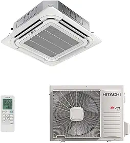 Ar-Condicionado Split Cassete Inverter 4 Vias Hitachi AirCore 600 24.000 BTUs Quente/Frio 220V Monofásico