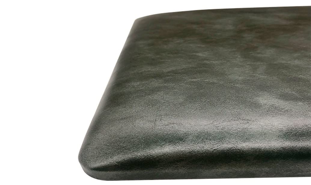 GHJL Non-slip Chair Pad Leather Sponge Chair Cushions Home Office Restaurant Card Seat Bar Stool Solid Seat Cushion (Color : Textured gray, Size : 40 * 40cm)