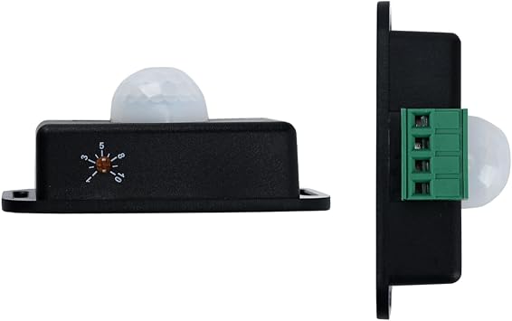 3 PCS Motion Sensor,DC 12-24V Infrared Sensor Human Body Induction Switch Automatic Smart LED Light(Black)