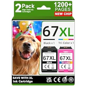 67XL Ink Cartridge Compatible for H...