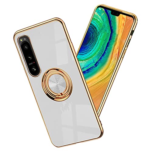 Coque fine Sony Xperia 5 IV silicone blanc idéale pour regarder vos vidéos en mains libres