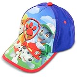 Nickelodeon Hat for Boy’s Ages 2-7, Paw Patrol Kids Baseball Cap, Blue/Red, Toddler Age 2-4