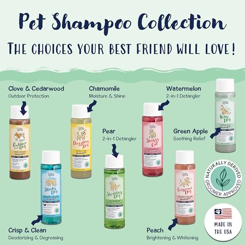 Image of Bobbi Panter Itch Relief Dog Shampoo Tea Tree, Lavender & Flaxseed - Soothing Natural Formula for Itchy & Irritated Skin, Moisturizing, Tear-Free, 16:1 Concentrate, Made in USA, 13 oz