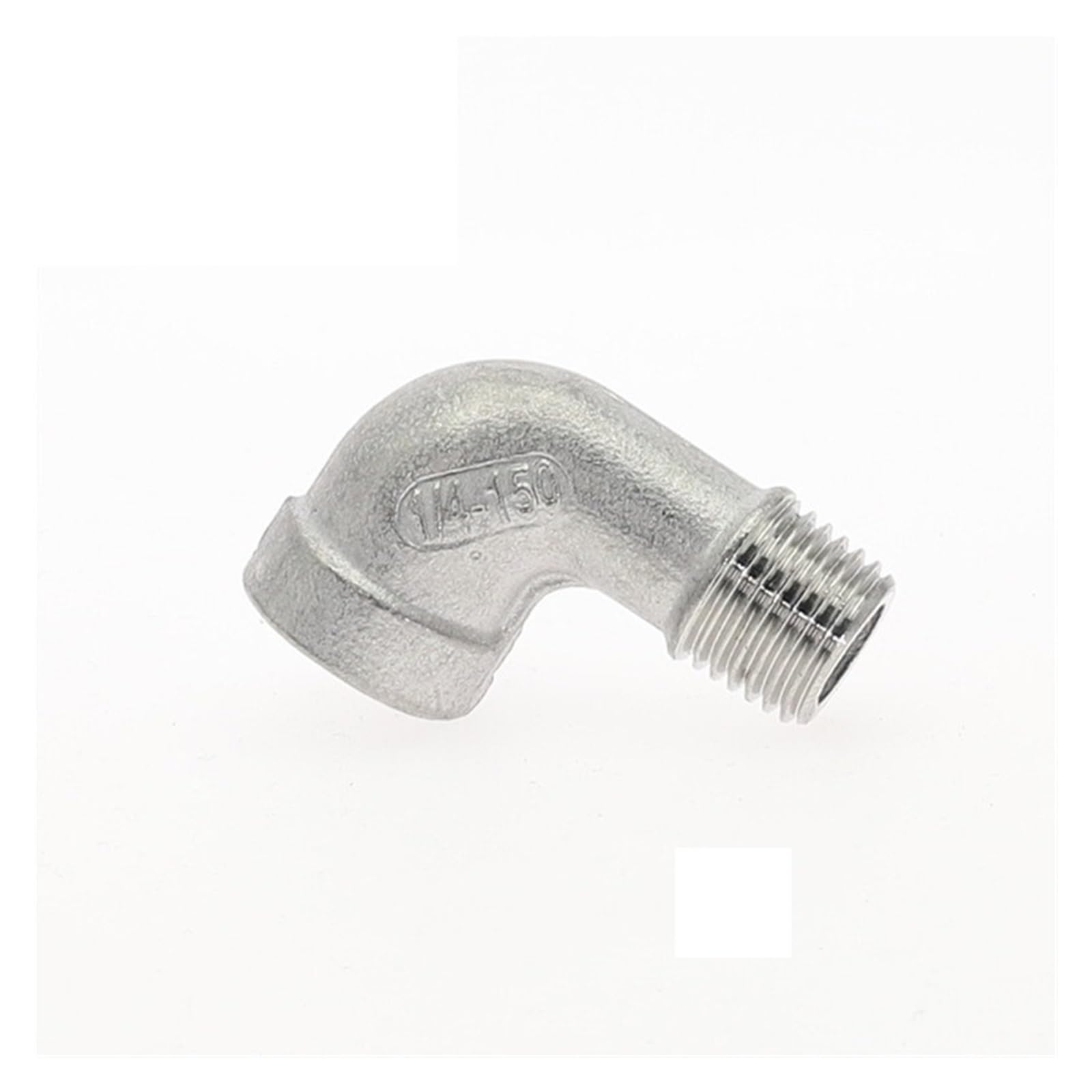 1/8" 1/4" 3/8" 1/2" 3/4" SS304 Codo de calle de 90 grados de acero inoxidable, conector de tubería roscado hembra x macho for agua, gasóleo y combustible(3")