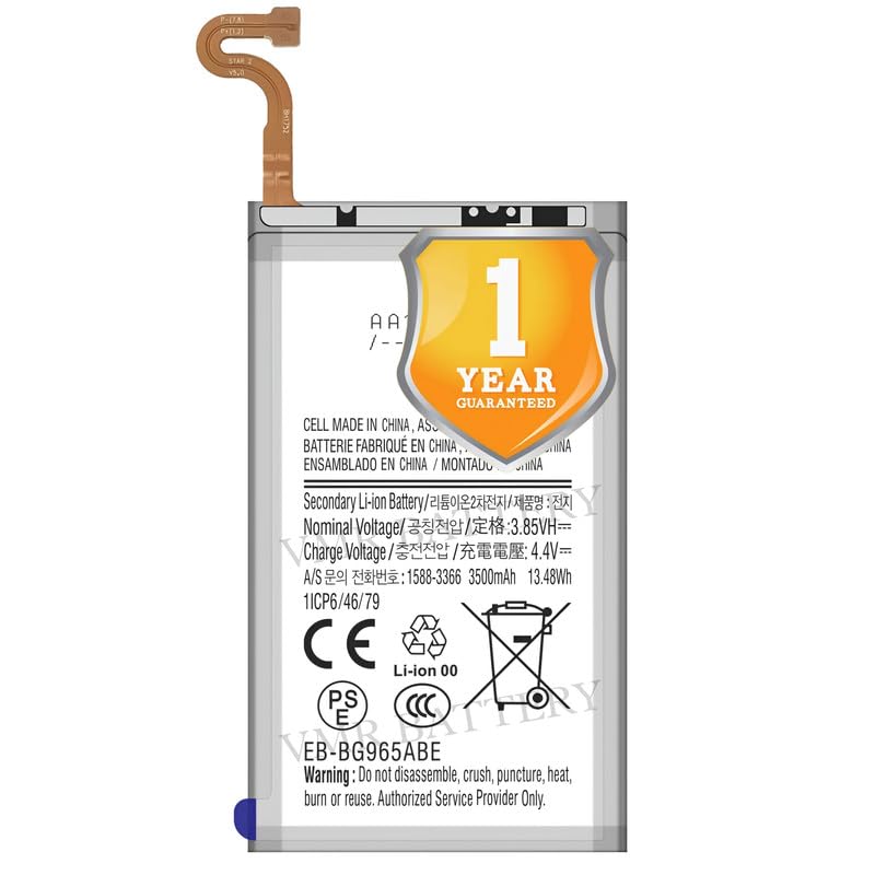 Image of Original EB-BG965ABE Battery Compatible for Samsung Galaxy S9 Plus (S9+) (SM-G9650, SM-G965F, SM-G965F /DS) - (3500mAh) - 1 Year Warranty K7