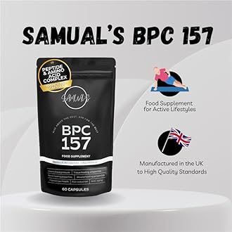 BPC 157 Capsules 500mcg Per Serving - Muscle Recovery and Tissue Repair, BPC-157 Oral Peptides Amino Acid Supplement, Supports Muscle Growth and Gut Health