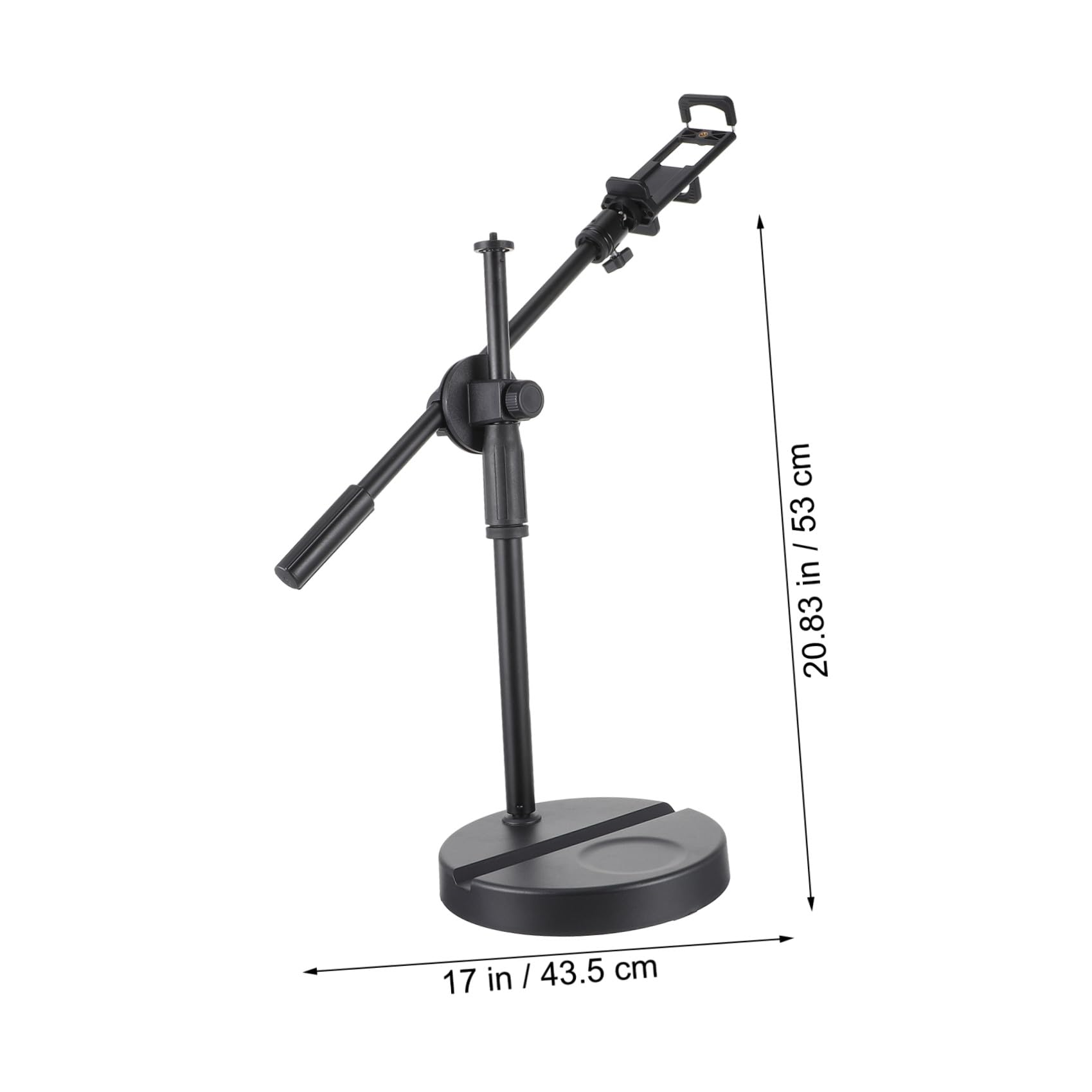 Hemobllo Nexowo Soporte Movil para Teléfono Soporte de Teléfono para Grabación de Vídeo Base Pesada Acero Inoxidable y Abs